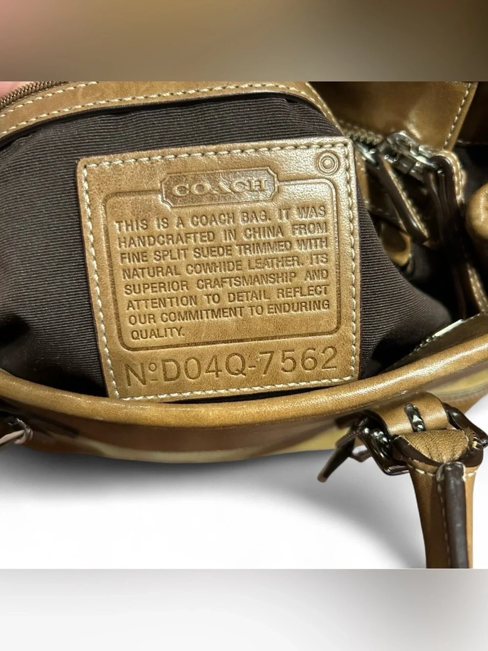 Vintage Coach Hampton Satchel